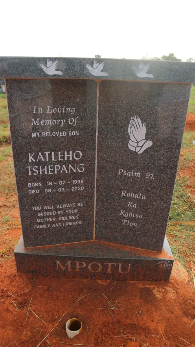 MPOTU Katleho Tshepang 1998-2020
