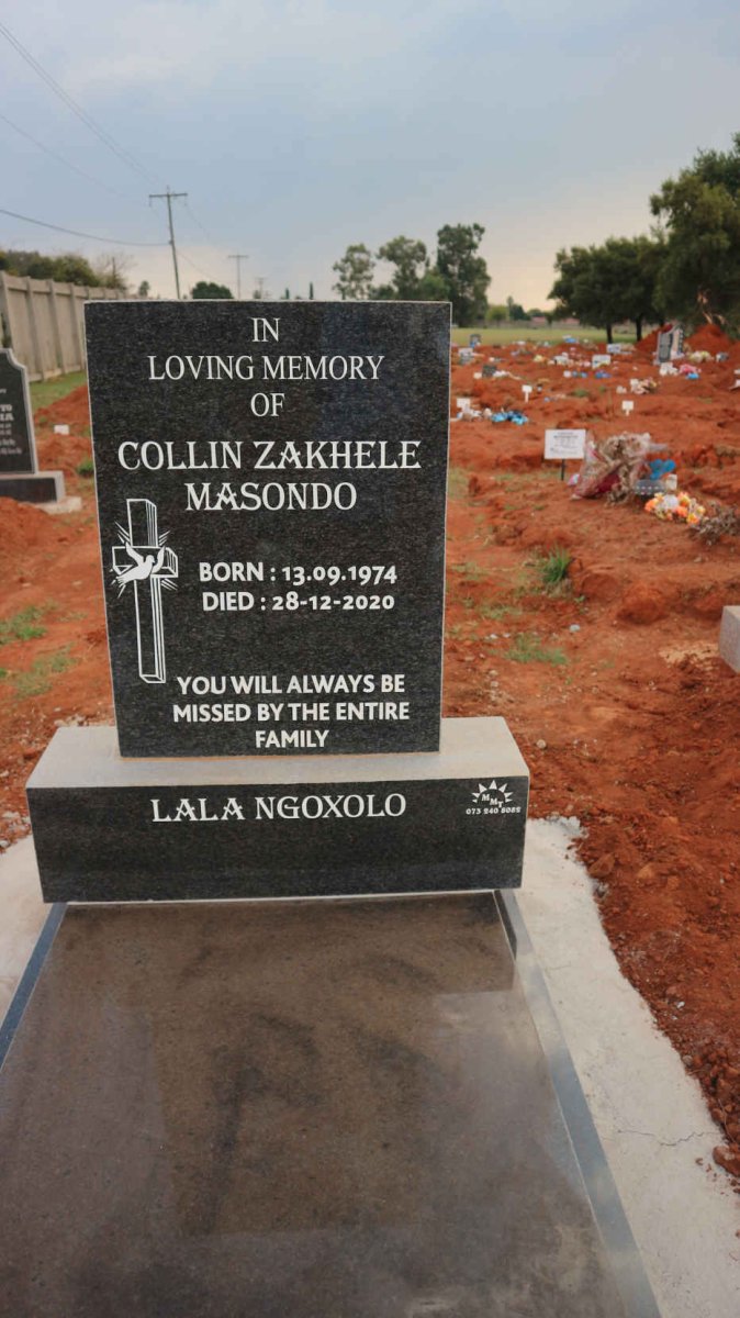 MASONDO Collin Zakhele 1974-2020