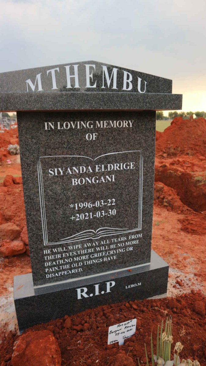 MTHEMBU Siyanda Eldridge Bongani 1996-2021
