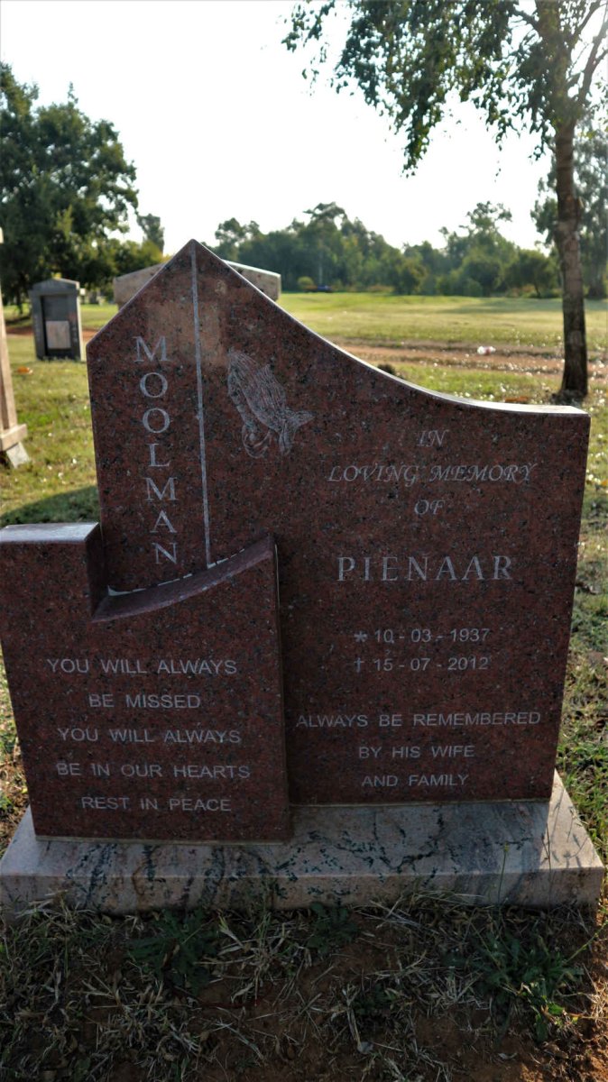 MOOLMAN Pienaar 1937-2012