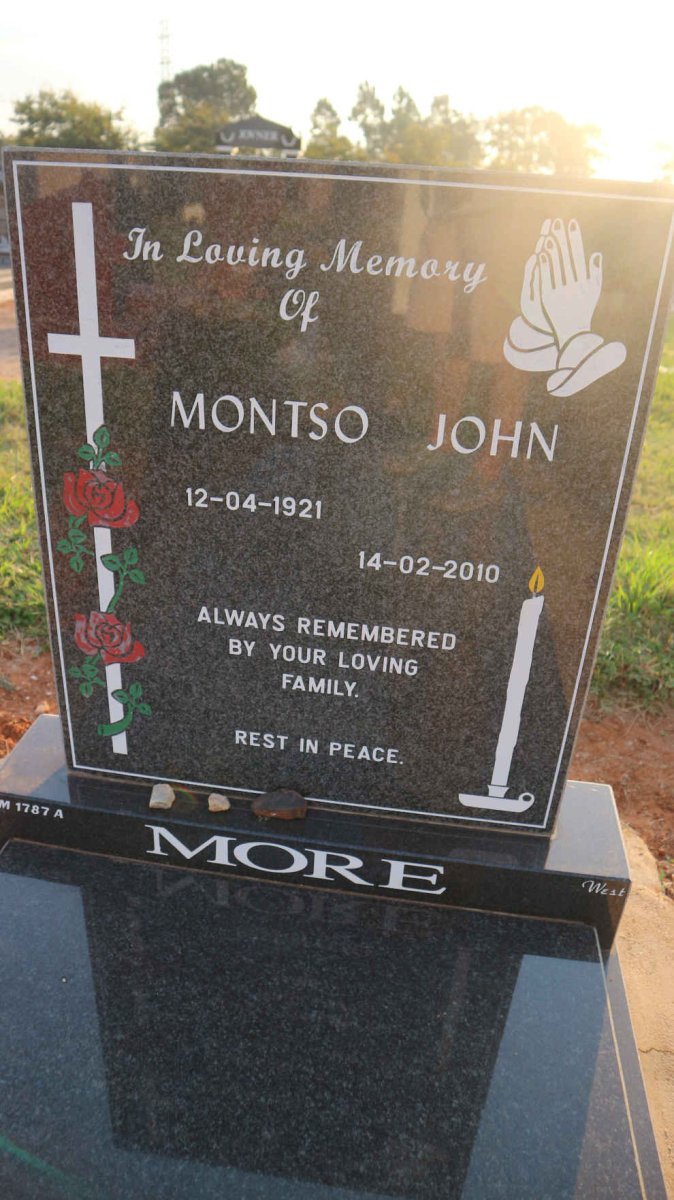 MORE Montso John 1921-2010