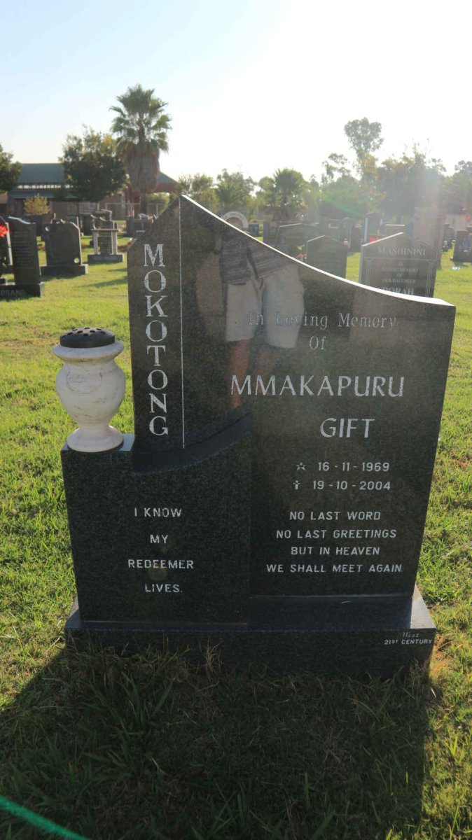 MOKOTONG Mmakapuru Gift 1969-2004