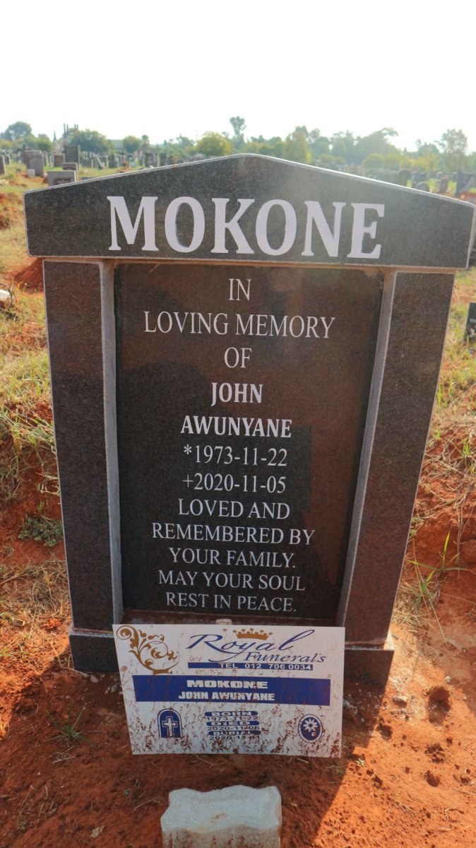 MOKONE John Awunyane 1973-2020
