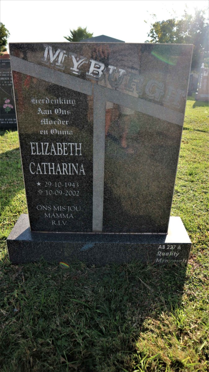 MYBURG Elizabeth Catharina 1943-2002