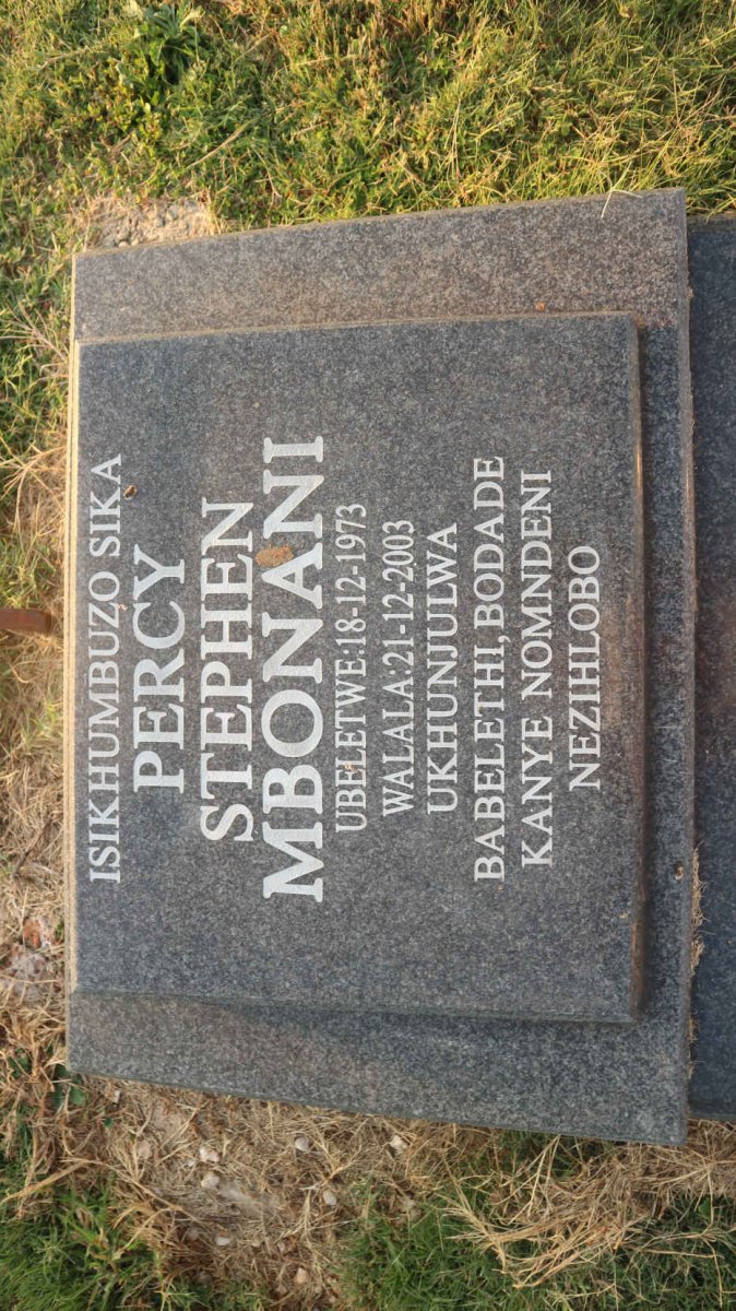 MBONANI Percy Stephen 1973-2003