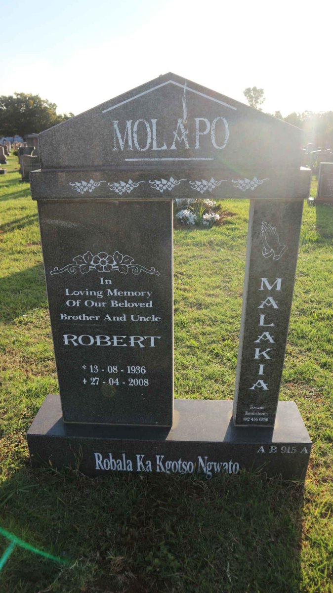 MOLAPO Robert Malakia 1936-2008