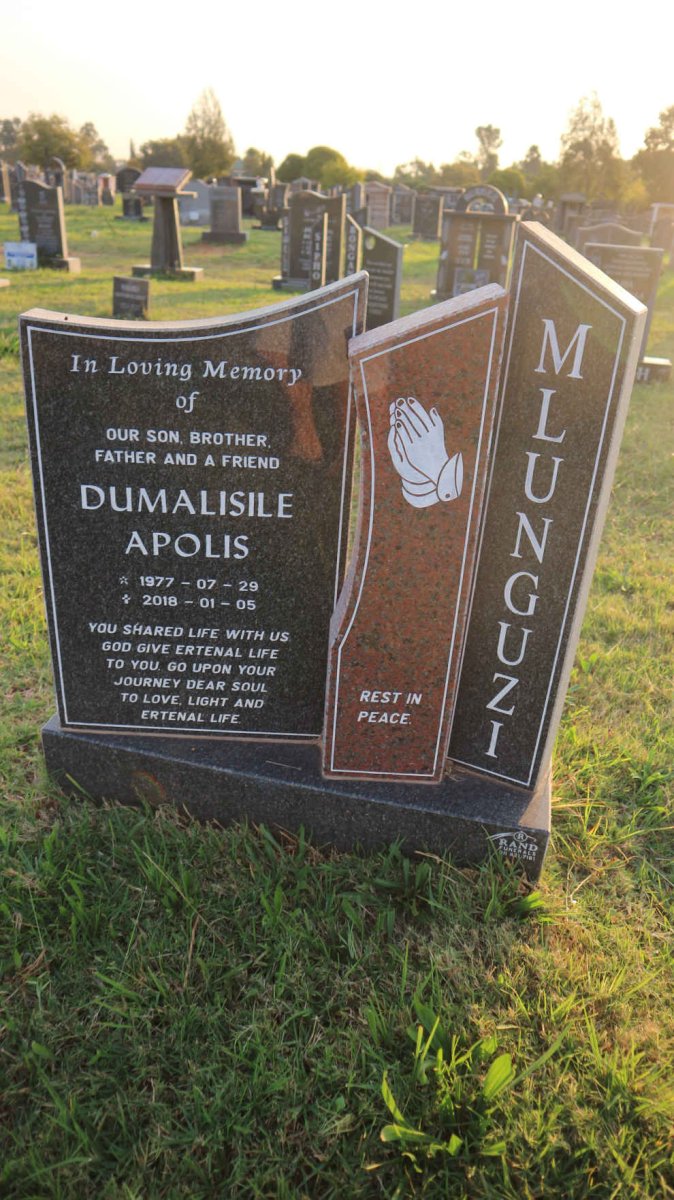 MLUNGUZI Dumalisile Apolis 1977-2018