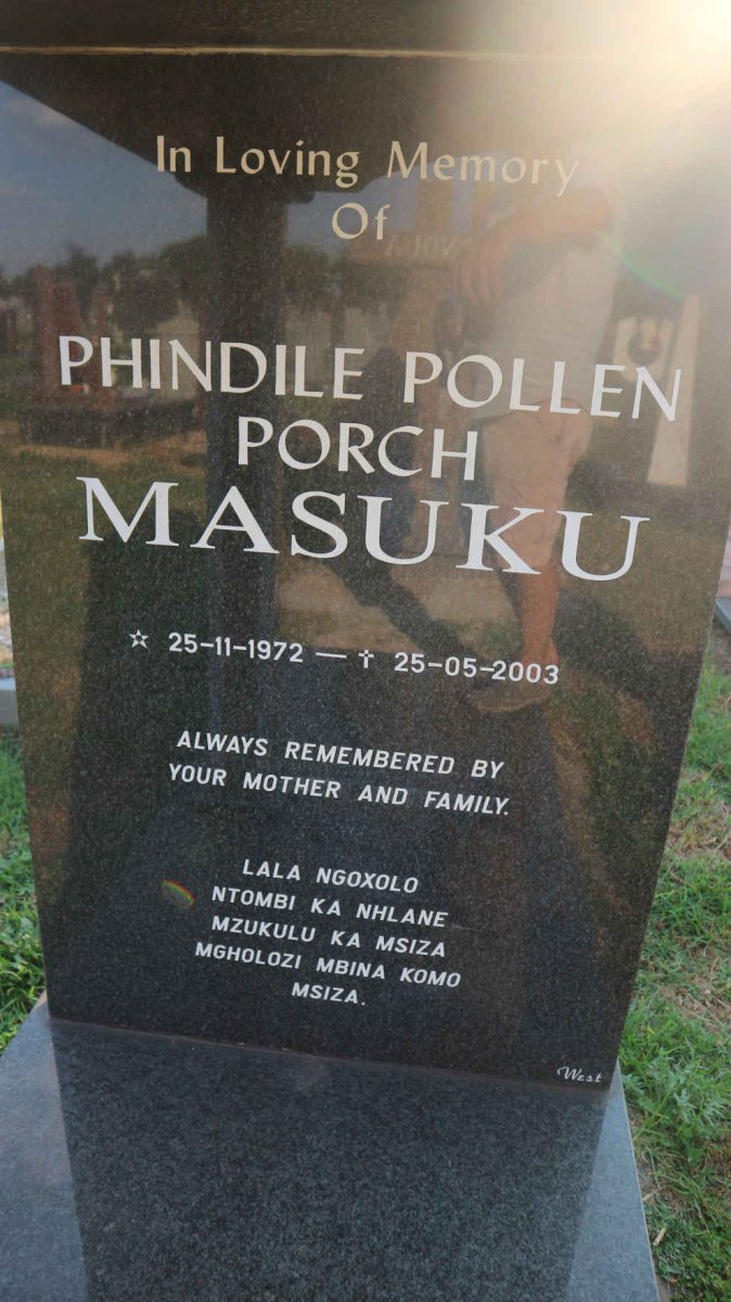 MASUKU Phindile Pollen Porch 1972-2003
