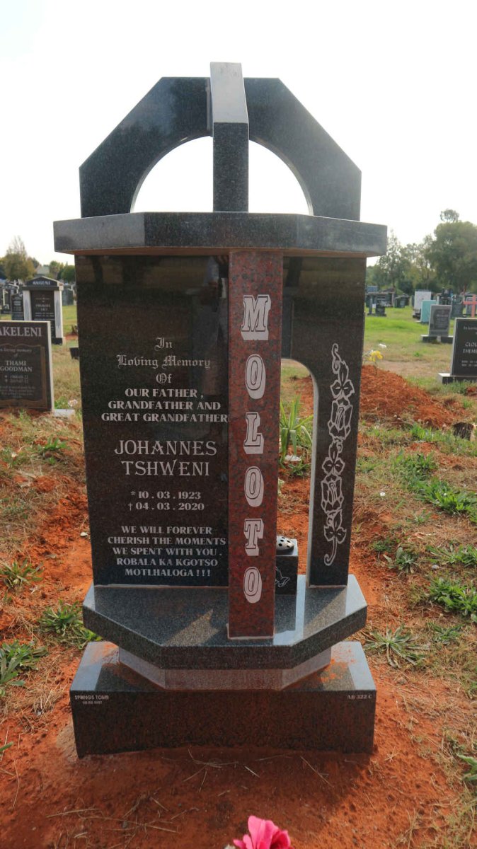 MOLOTO Johannes Tshweni 1923-2020