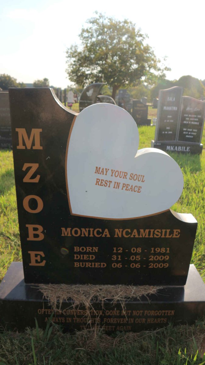MZOBE Monica Ncamisile 1981-2009