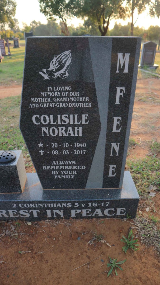 MFENE Colisile Norah 1940-2017