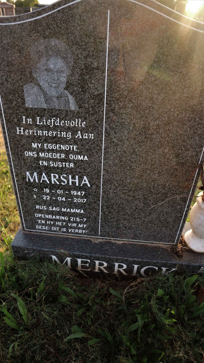 MERRICK Marsha 1947-2017