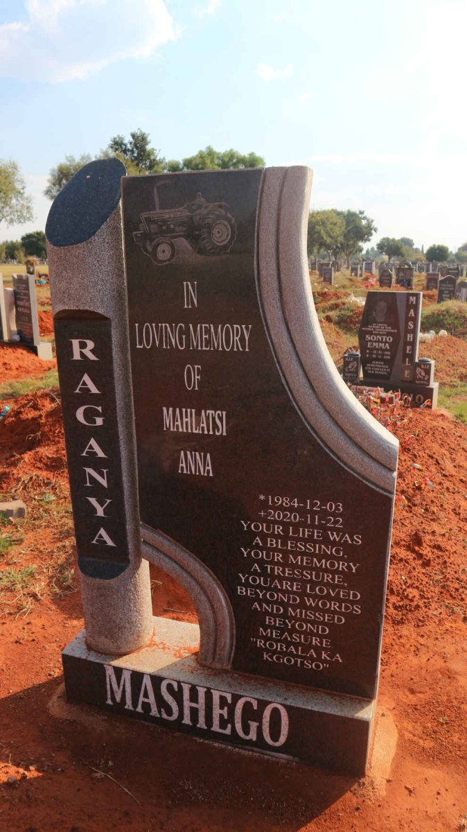 MASHEGO Mahlatsi Anna 1984-2020
