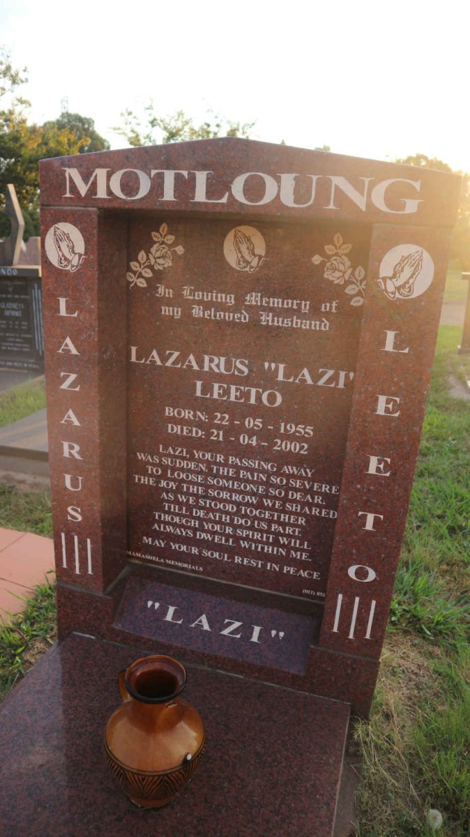 MOTLOUNG Lazarus Leeto 1955-2002