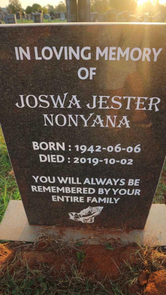 NONYANA Joswa Jester 1942-2019