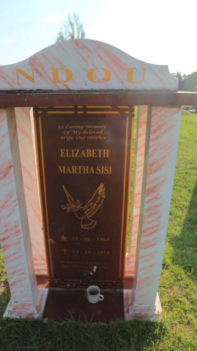 NDOU Elizabeth Martha Sisi 1965-2010