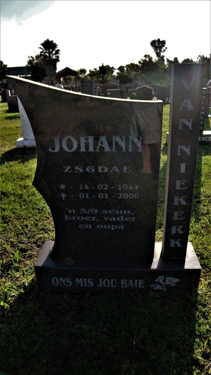 NIEKERK Johann, van 1944-2006