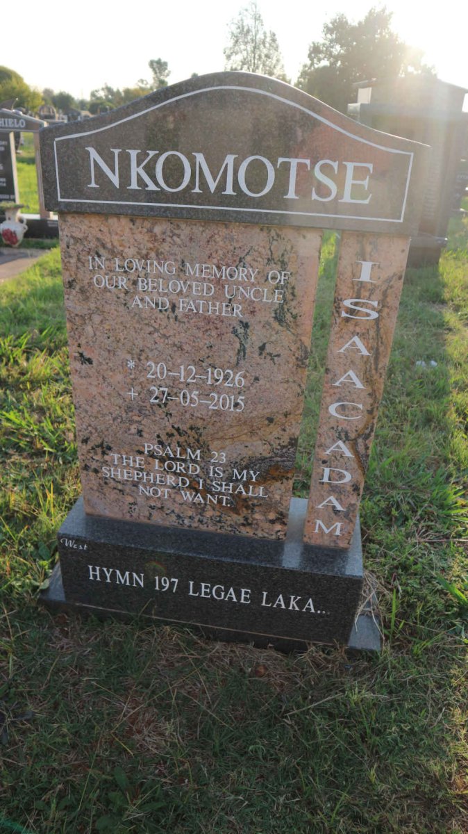 NKOMOTSE Isaac Adam 1926-2015
