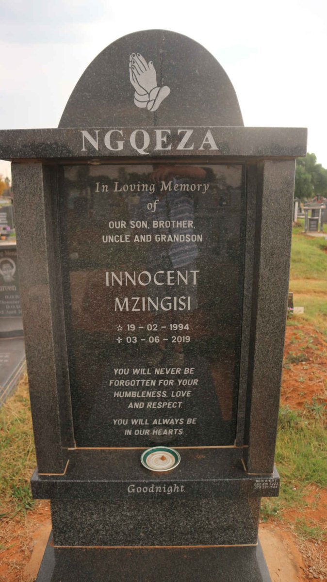 NGQEZA Innocent Mzingisi 1994-2019