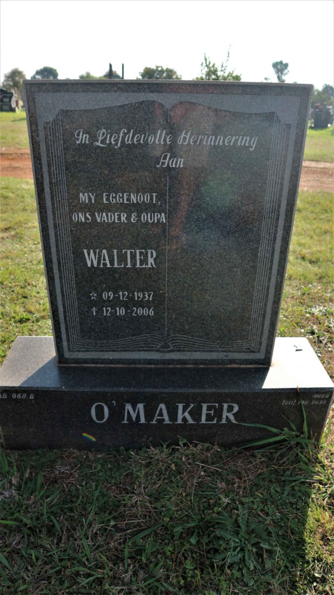 O'MAKER Walter 1937-2006