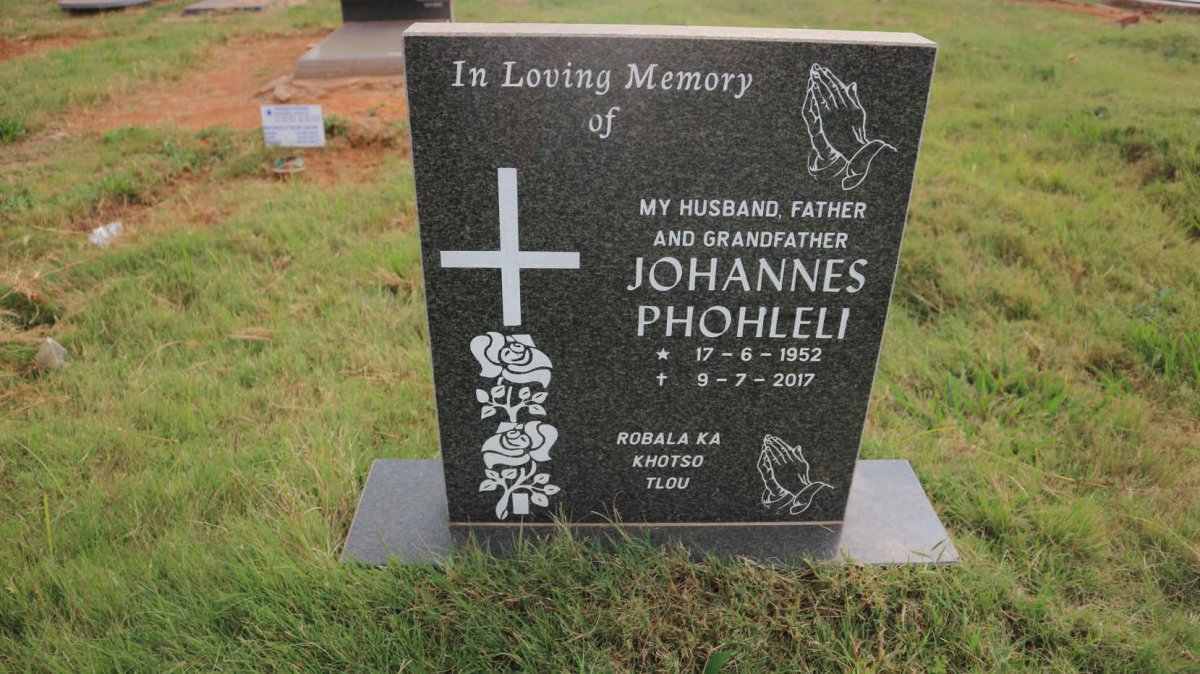 PHOHLELI Johannes 1952-2017
