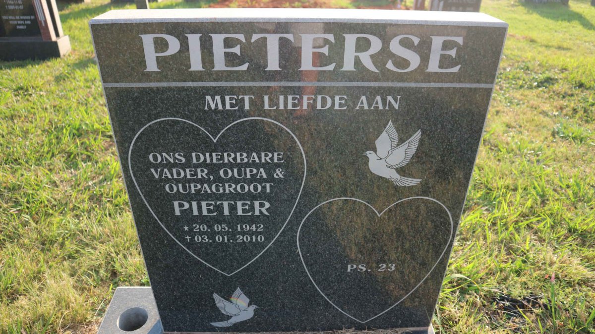 PIETERSE Pieter 1942-2010
