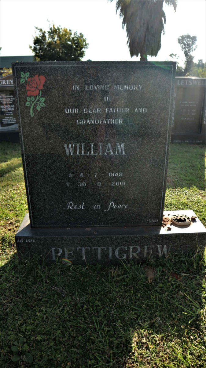 PETTIGREW William 1948-2001