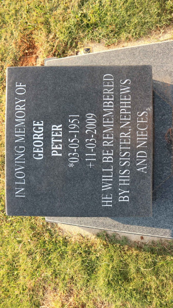 PETER George 1951-2009