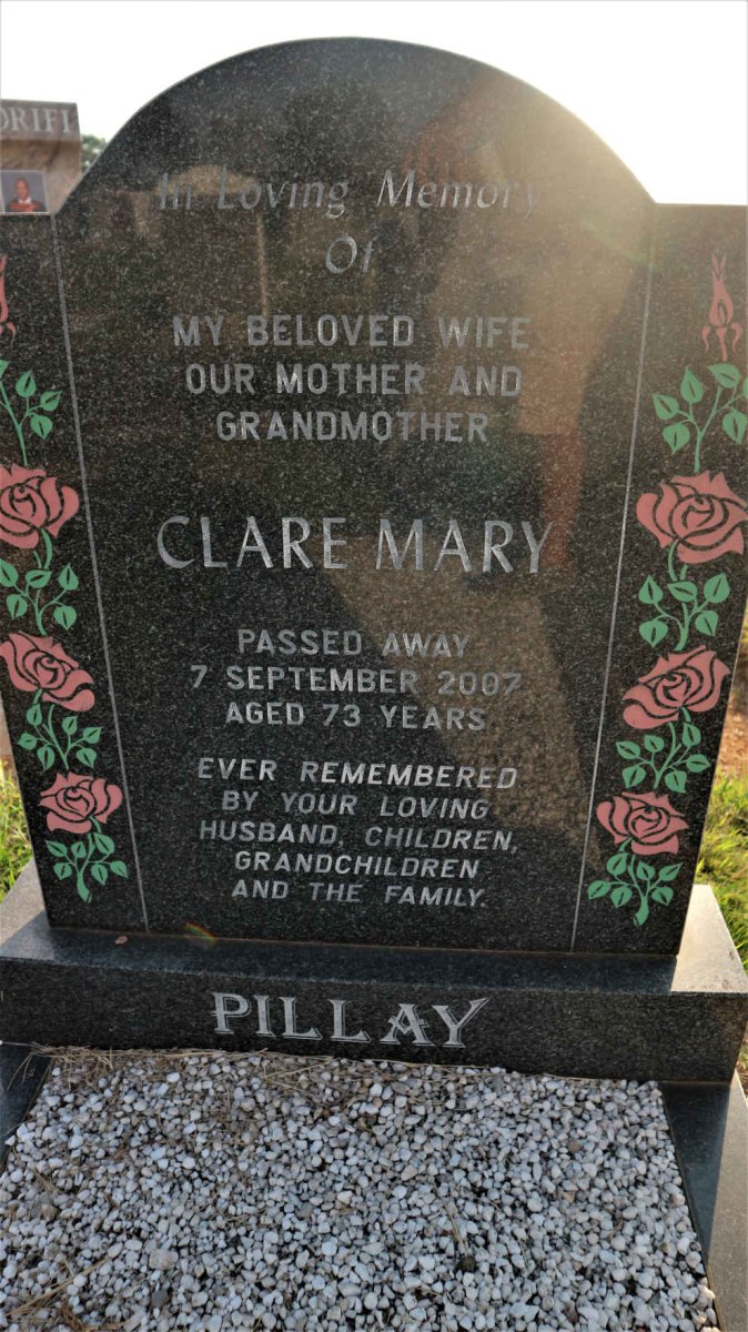 PILLAY Clare Mary -2007