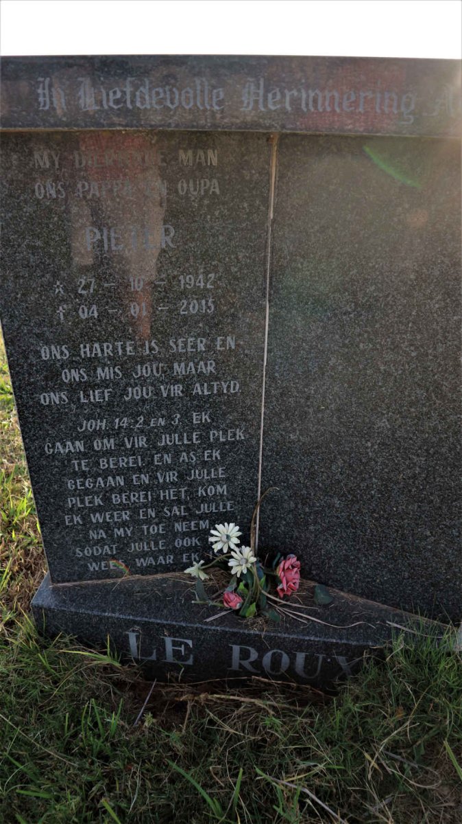 ROUX Pieter, le 1942-2015