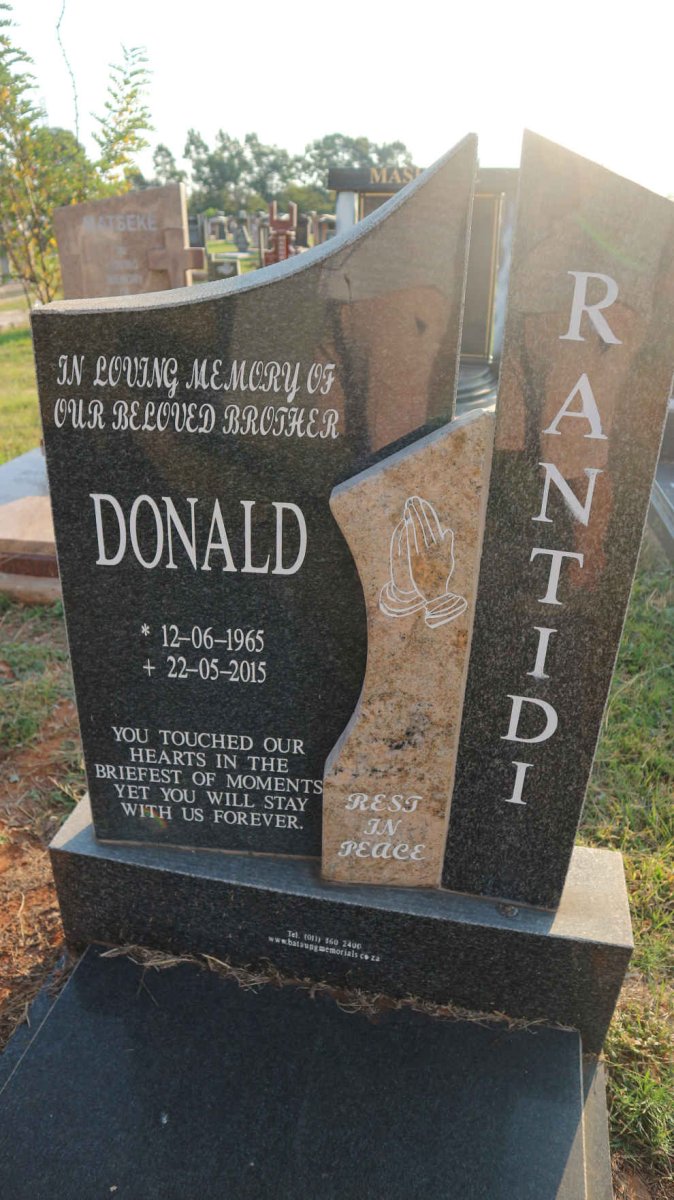 RANTIDI Donald 1965-2015