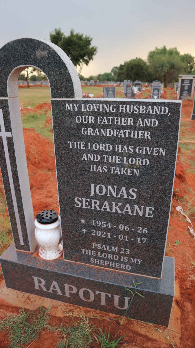 RAPOTU Jonas Serakane 1954-2021