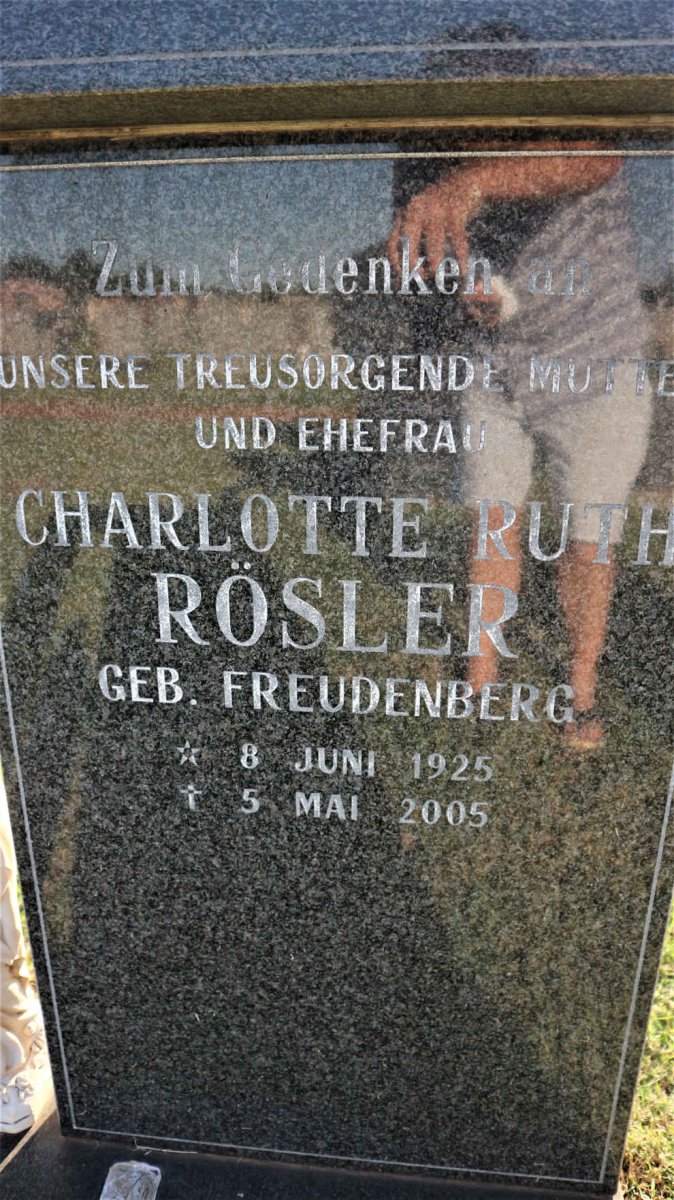ROSLER Charlotte Ruth nee FREUDENBERG 1925-2005
