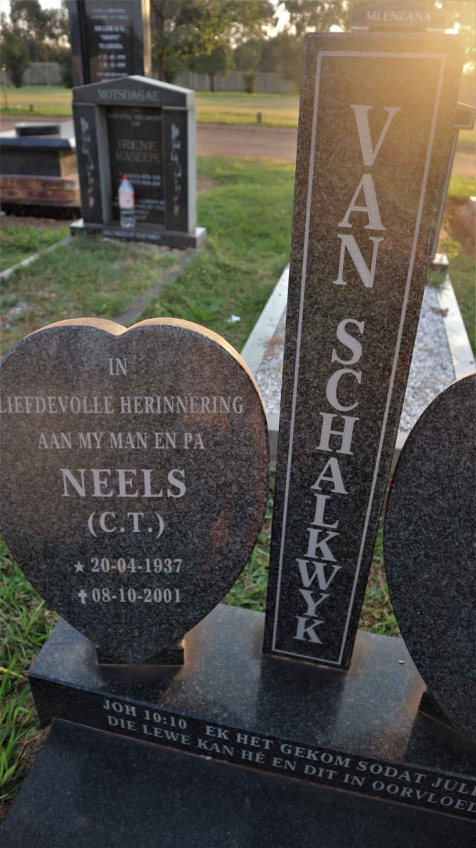 SCHALKWYK Neels C.T., van 1937-2001