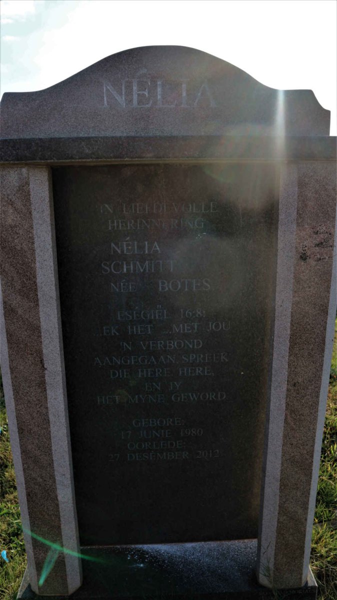 SCHMITT Nelia nee BOTES 1980-2012