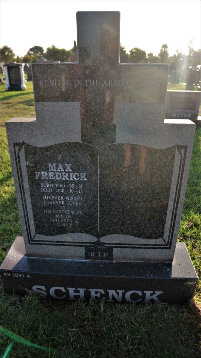 SCHENCK Max Fredrick 1960-2010