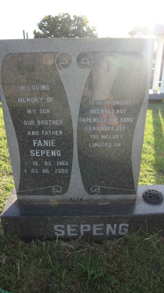SEPENG Fanie 1963-2005