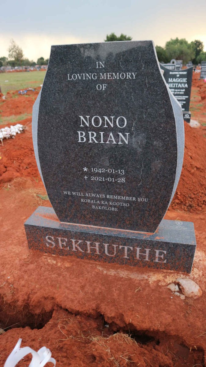 SEKHUTHE Nono Brian 1942-2021