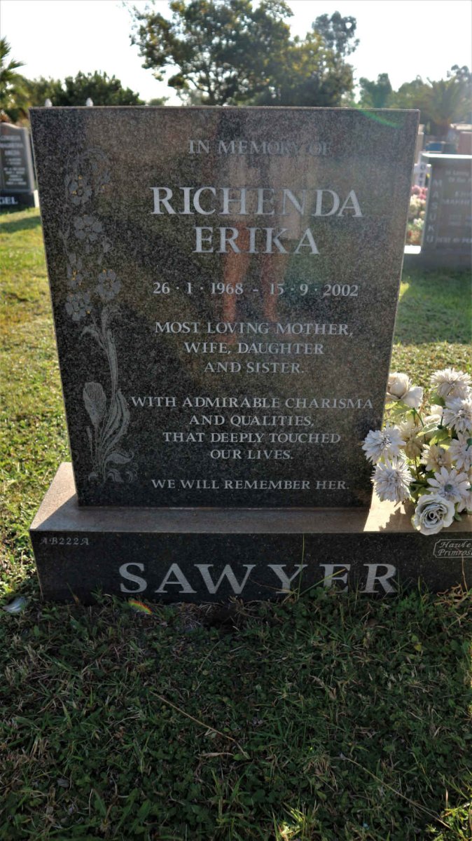SAWYER Richenda Erika 1968-2002