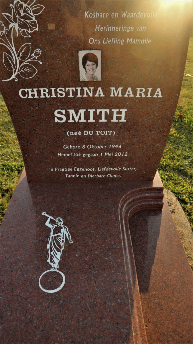 SMITH Christina Maria nee DU TOIT 1946-2012