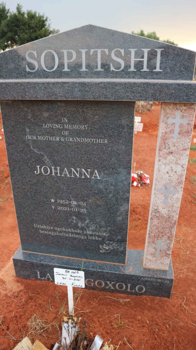 SOPITSHI Johanna 1952-2021
