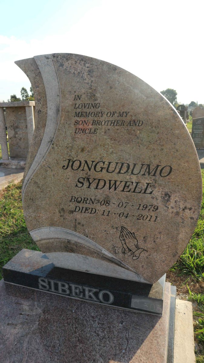 SIBEKO Jongudumo Sydwell 1979-2011