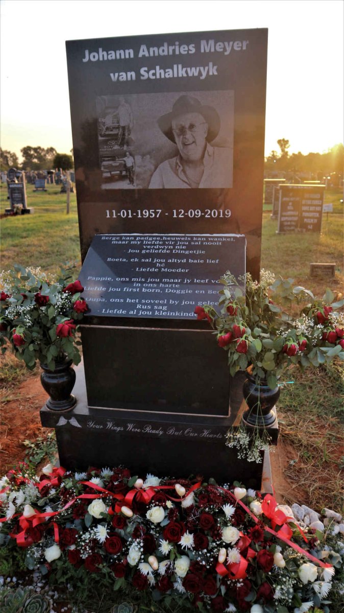 SCHALKWYK Johan Andries Meyer, van 1957-2019