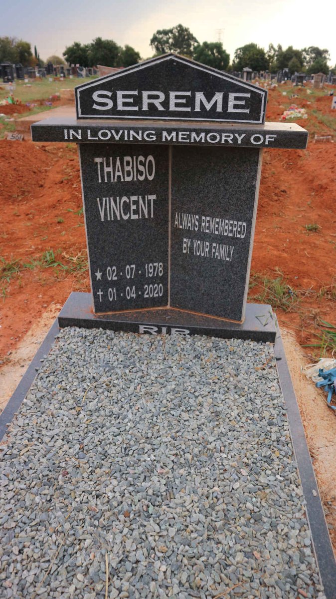 SEREME Thabiso Vincent 1978-2020