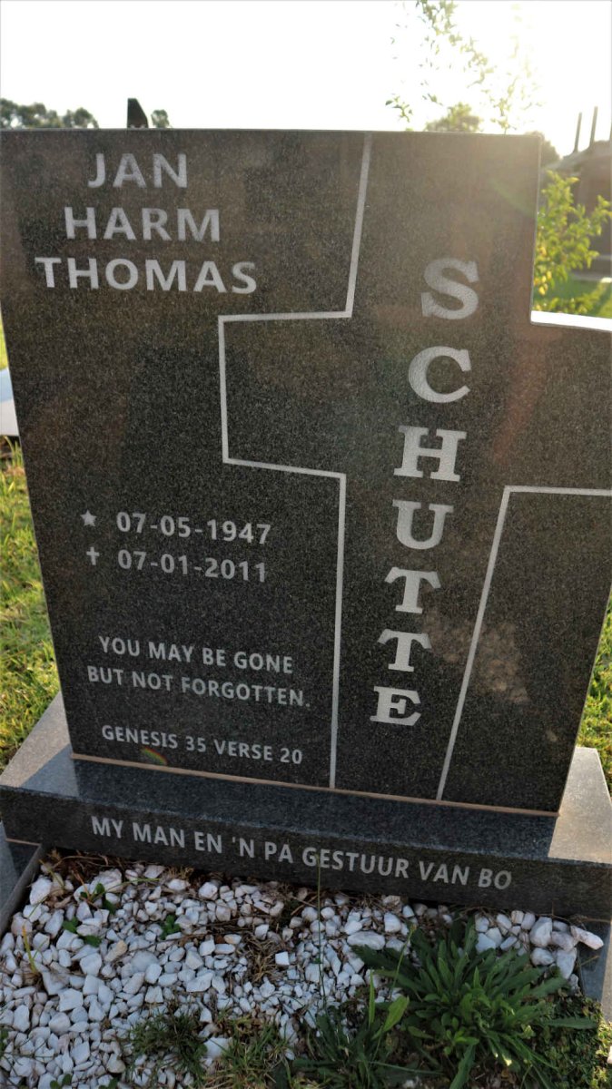 SCHUTTE Jan Harm Thomas 1947-2011
