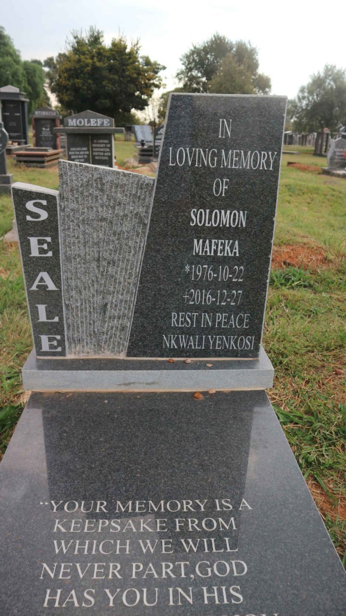 SEALE Solomon Mafeka 1976-2016