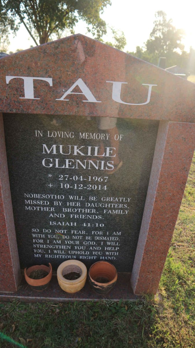 TAU Mukile Glennis 1967-2014