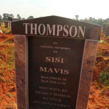 THOMPSON Sisi Mavis 1945-2020