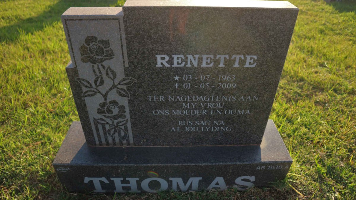 THOMAS Renette 1963-2009