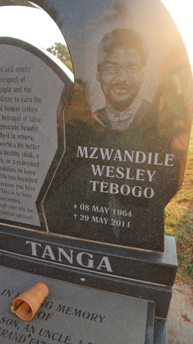 TANGA Mzwandile Wesley Tebogo 1964-2011